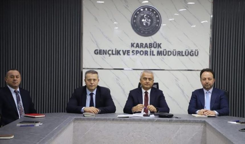 Karabük’te Gençlik ve Spor Çalışmaları Masaya Yatırıldı