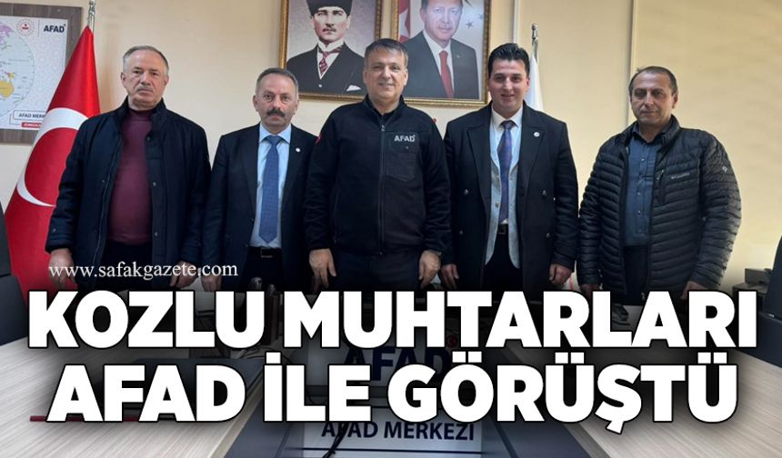 Kozlu Muhtarları AFAD ile görüştü
