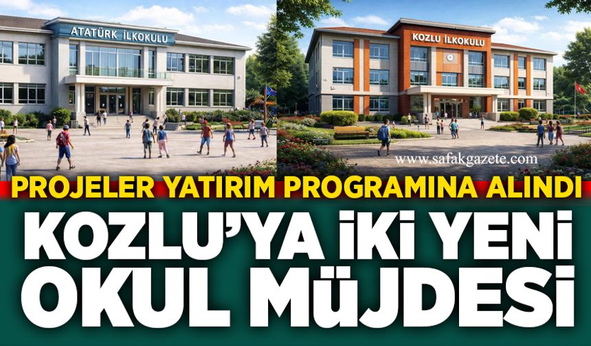 Kozlu’ya iki yeni okul müjdesi: Projeler yatırım programına alındı