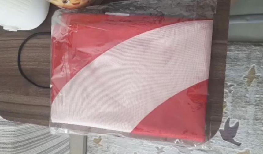 Kuryeden Bayrağa Saygı: O Anlar Kamerada