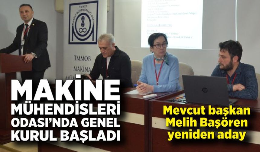 MMO Zonguldak Şubesi 17’nci Olağan Genel Kurulu başladı