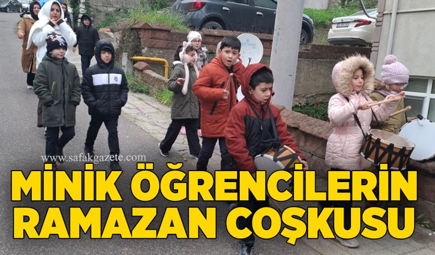 Minik öğrencilerin Ramazan coşkusu