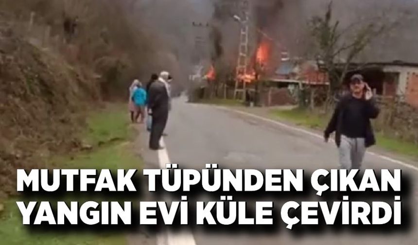 Mutfak Tüpü Patladı, Ev Küle Döndü