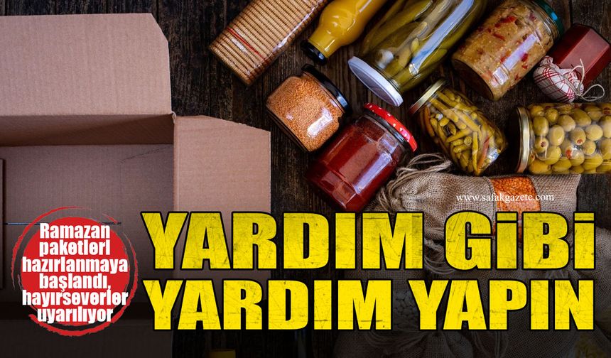 Yardım gibi yardım yapın