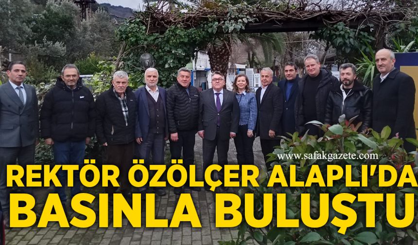 Retör Özölçer Alaplı'da basınla buluştu