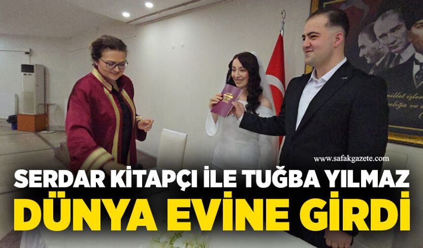 Serdar Kitapçı ile Tuğba Yılmaz dünya evine girdi