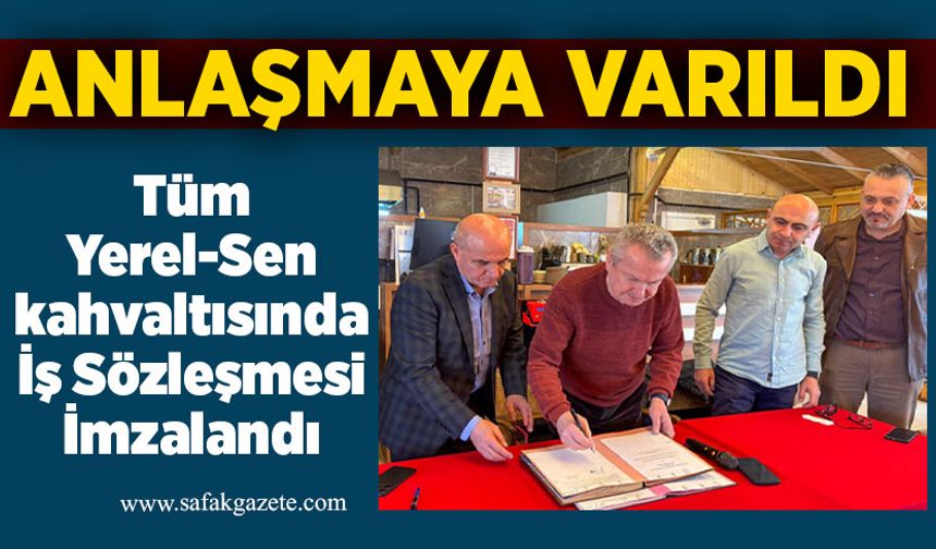 Anlaşmaya varıldı