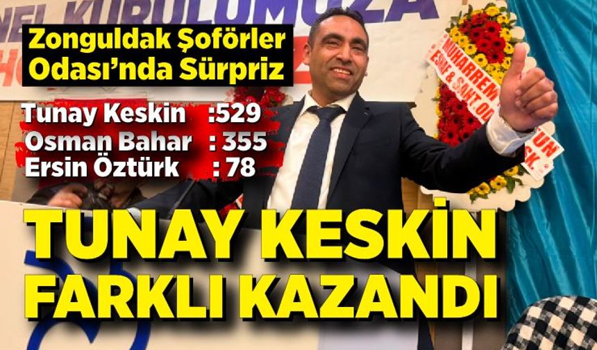 Zonguldak Şoförler Odası’nın Yeni Başkanı Tunay Keskin