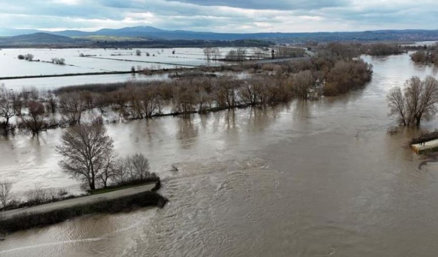 Yüzlerce dönüm tarım arazisi sular altında
