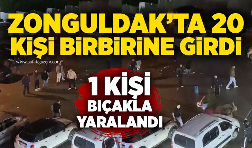 Zonguldak’ta 20 kişi birbirine girdi: 1 kişi bıçakla yaralandı