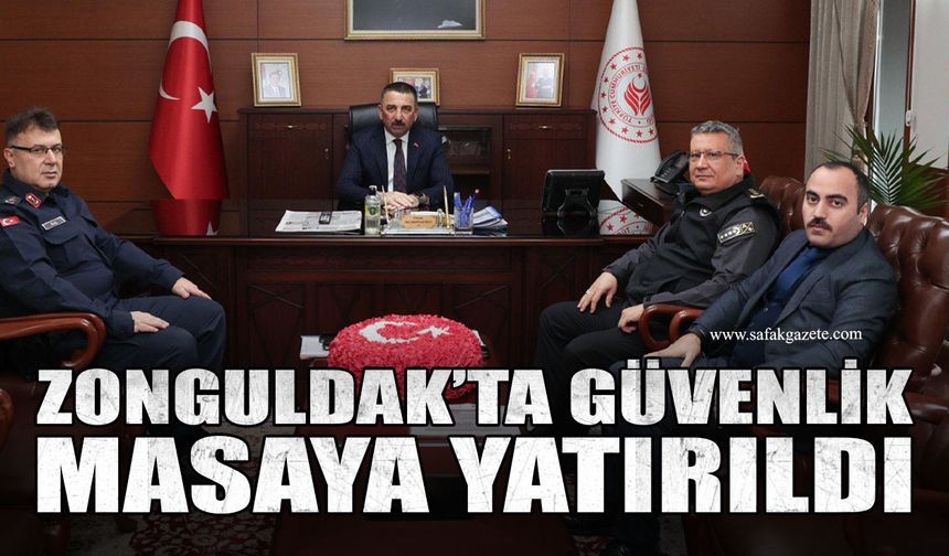 Zonguldak’ta güvenlik masaya yatırıldı: Suç, trafik ve göç denetimleri görüşüldü