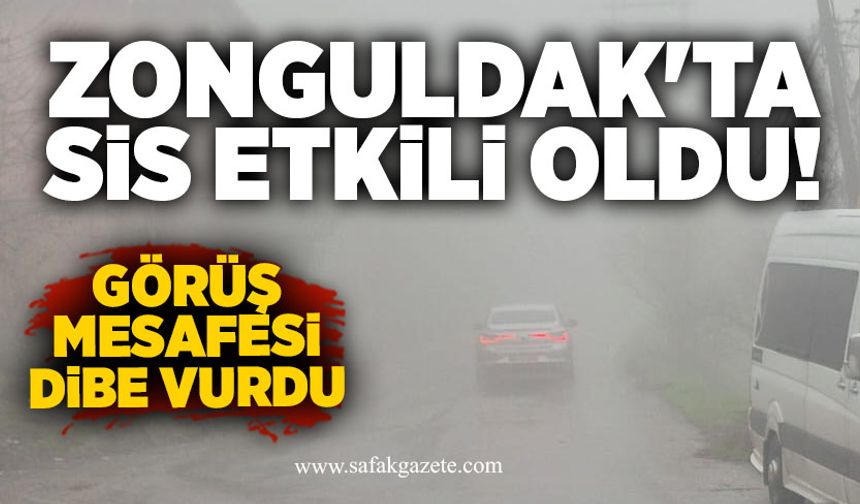 Zonguldak'ta sis etkili oldu! Görüş mesafesi dibe vurdu