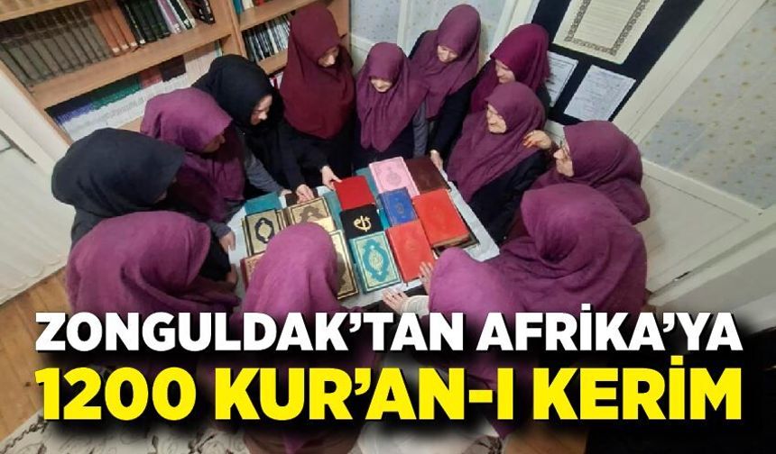 Kadın Kursiyerlerden Afrika’ya 1.200 Kur’an-ı Kerim