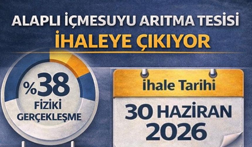 Alaplı İçmesuyu Arıtma Tesisi ihaleye çıkıyor