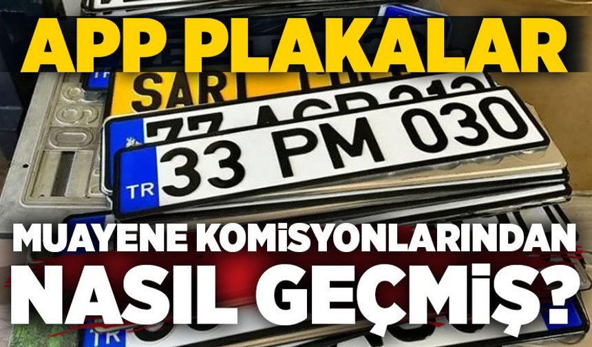 APP plakalar muayene komisyonlarından nasıl geçmiş?