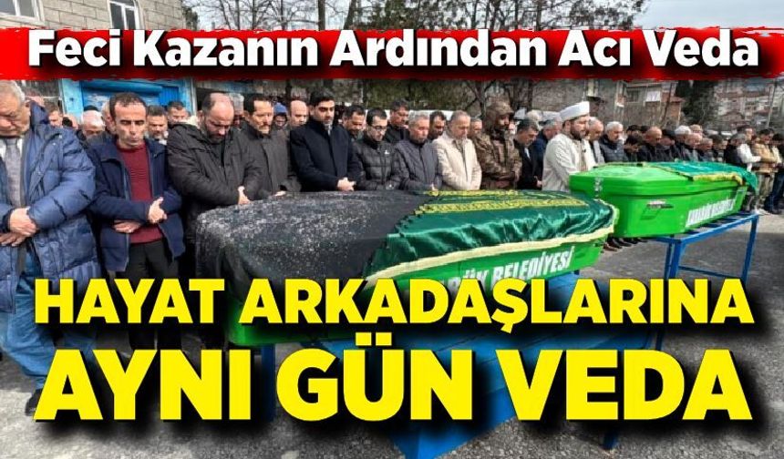 Hurdaya dönen otomobilde can verdiler: Karı-koca toprağa verildi