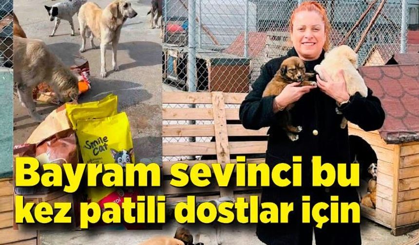 Bayram sevinci bu kez patili dostlar için
