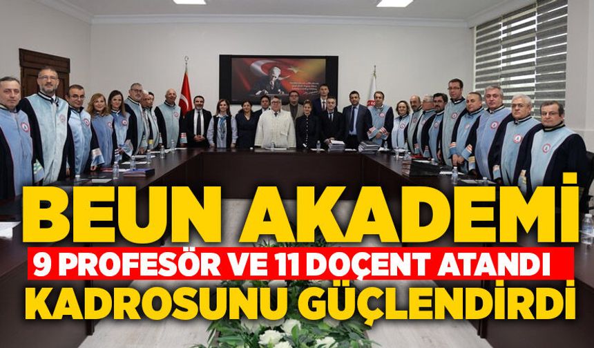 BEUN Akademik Kadrosunu Güçlendirdi: 9 Profesör ve 11 Doçent Atandı