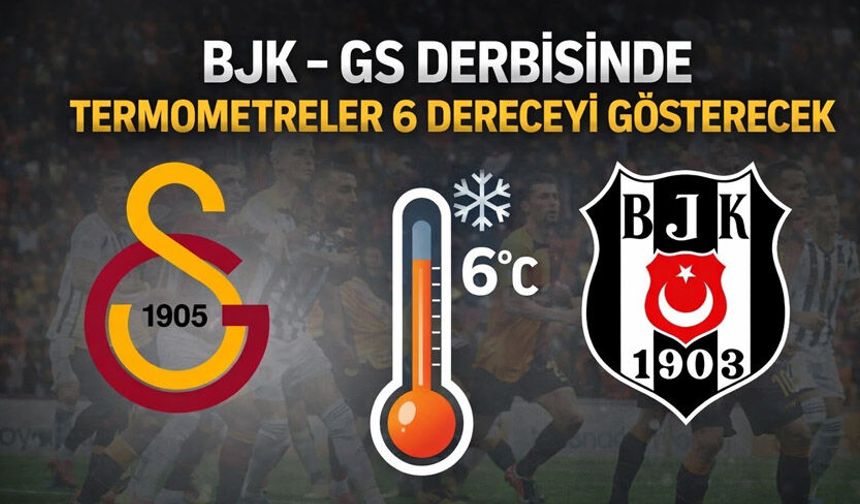 BJK-GS derbisinde termometreler 6 dereceyi gösterecek