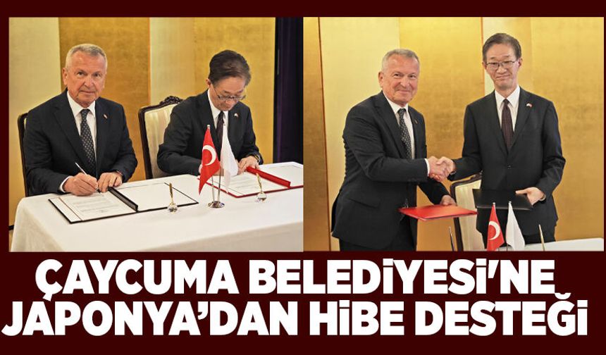 Çaycuma Belediyesi'ne Japonya’dan hibe desteği