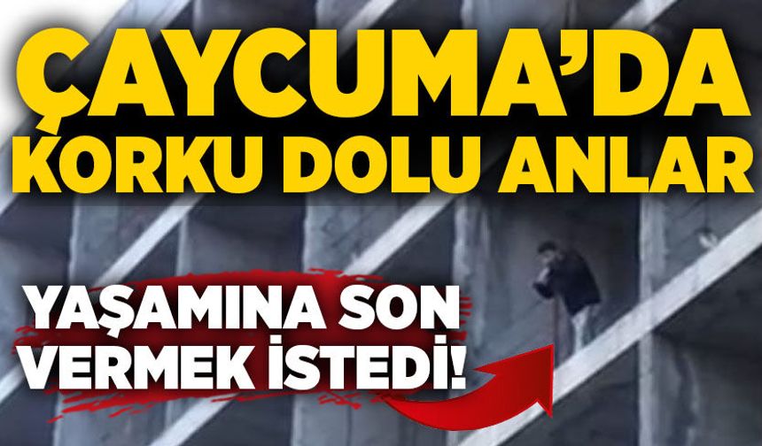 Çaycuma’da korku dolu anlar: Yaşamına son vermek istedi!