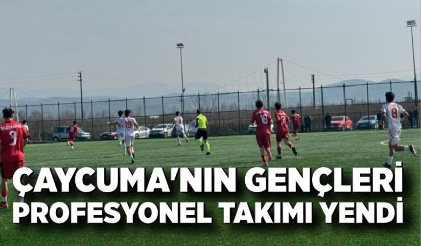 Çaycuma'nın gençleri profesyonel takımı yendi