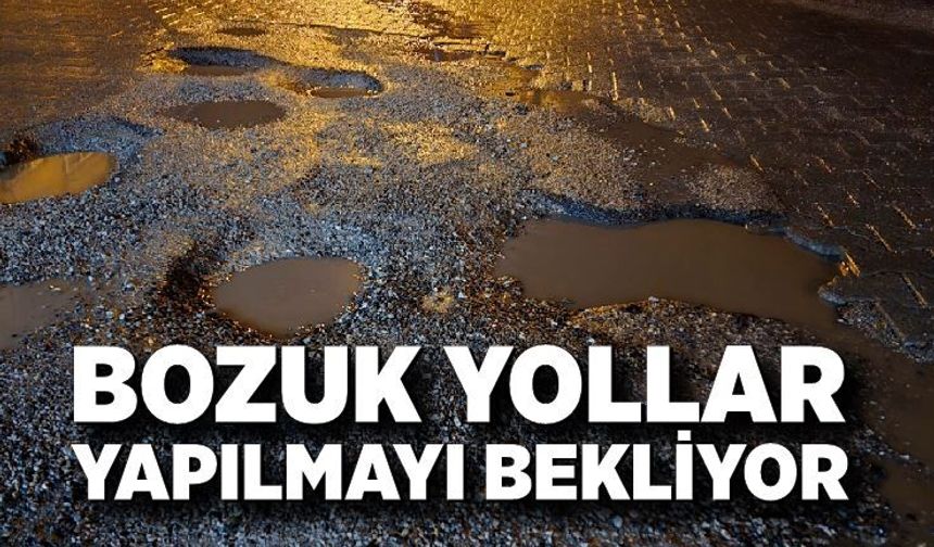 Çaydamar Mahallesi’nde bozuk yollar yapılmayı bekliyor