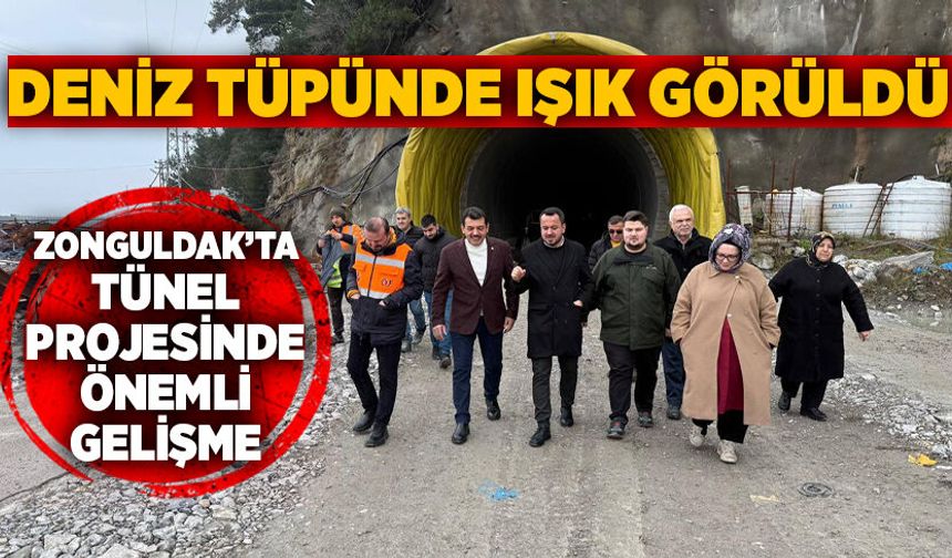 Zonguldak’ta tünel projesinde önemli gelişme: “Deniz tüpünde ışık görüldü”