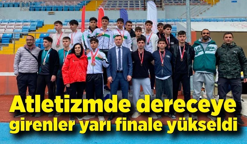 Zonguldak’ta atletizmde dereceye girenler yarı finale yükseldi