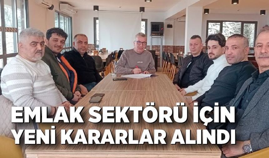 Zonguldak’ta Emlak Sektörü İçin Yeni Kararlar Alındı