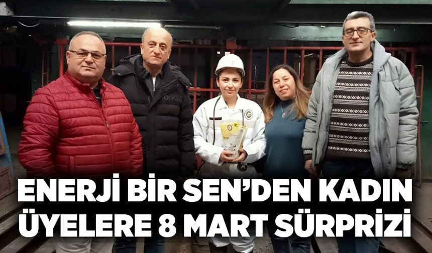 Enerji Bir Sen’den kadın üyelere 8 Mart sürprizi