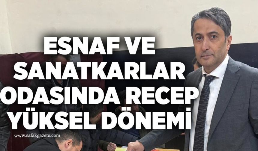 Devrek  Esnaf ve Sanatkarlar Odasında Recep Yüksel dönemi