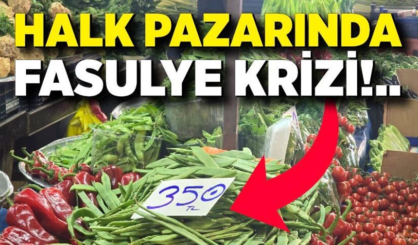 Zonguldak pazarında fasulye fiyatı 350 TL’ye çıktı
