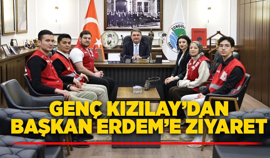 Genç Kızılay’dan Başkan Erdem’e ziyaret