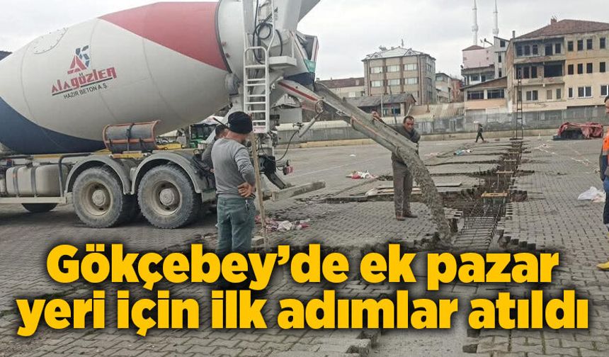 Gökçebey’de ek pazar yeri için ilk adımlar atıldı