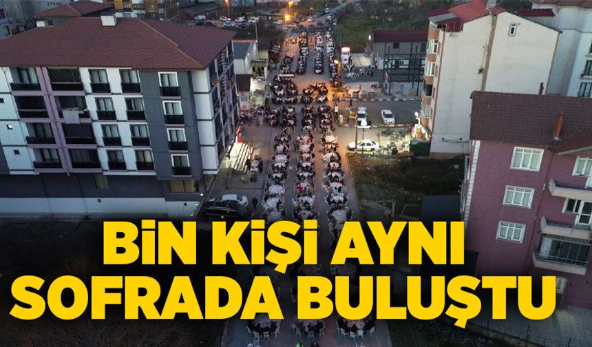 Gülüç’te bin kişilik iftar sofrası kuruldu