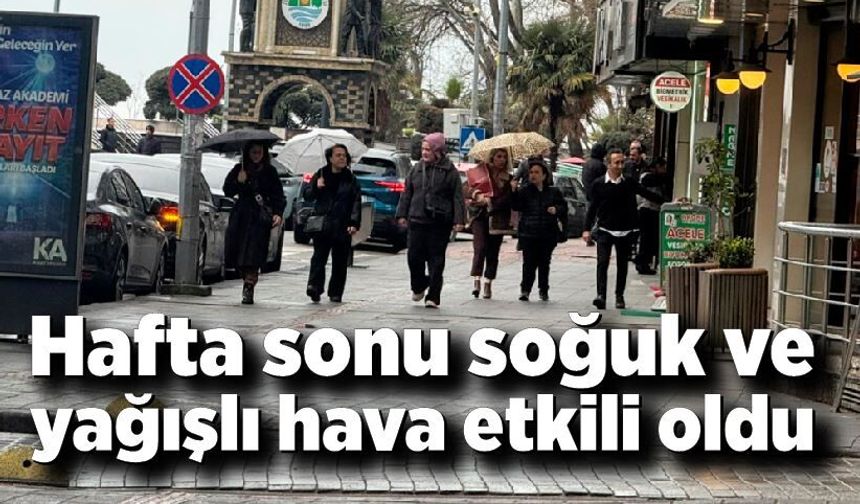 Zonguldak’ta hafta sonu soğuk ve yağışlı hava etkili oldu