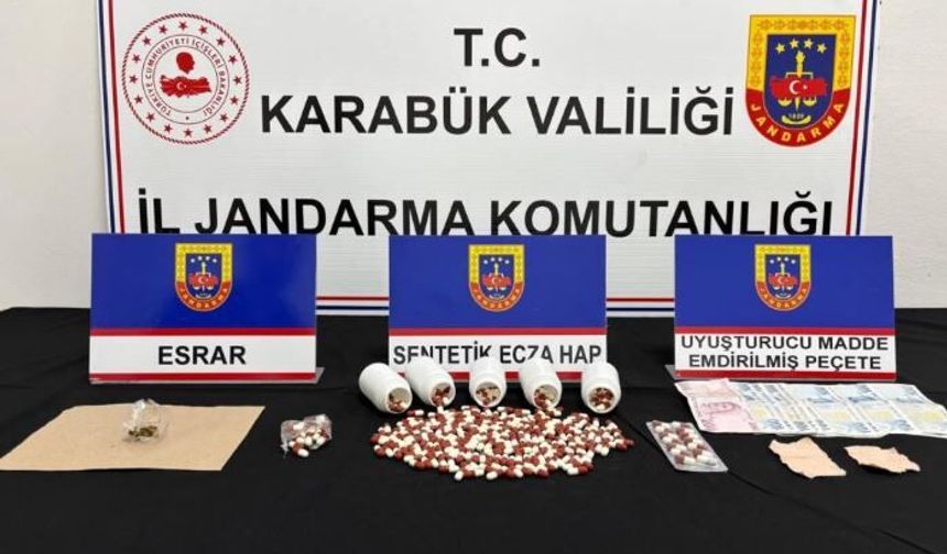 Karabük’te narkotik operasyonunda 3 kişi gözaltı
