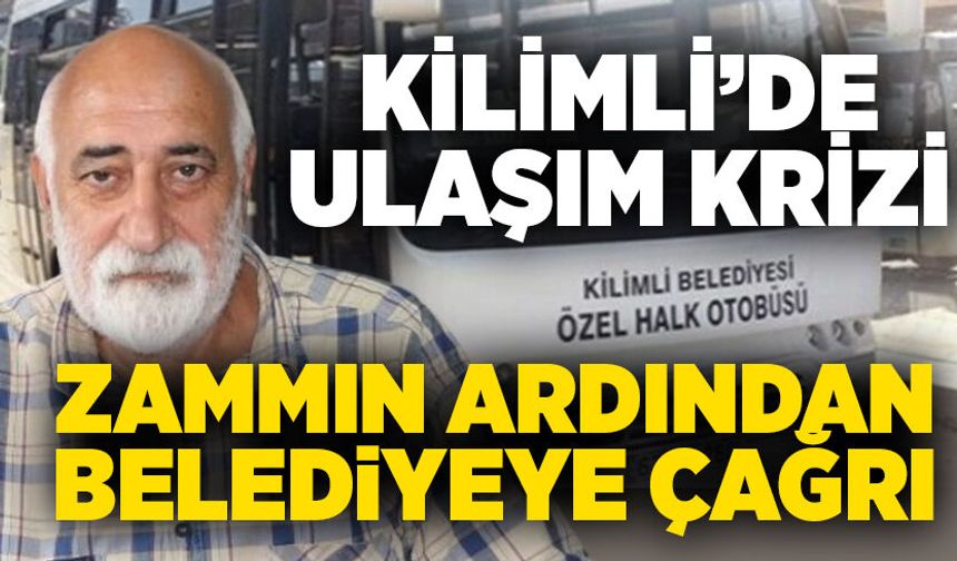 Kilimli’de ulaşım krizi: Zammın ardından belediyeye çağrı