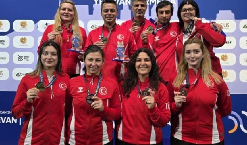 Milli atıcılar Avrupa Şampiyonası’ndan 7 madalya ile döndü