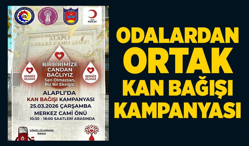 Odalardan ortak kan bağışı kampanyası