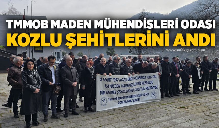 TMMOB Maden Mühendisleri Odası Kozlu maden şehitlerini andı