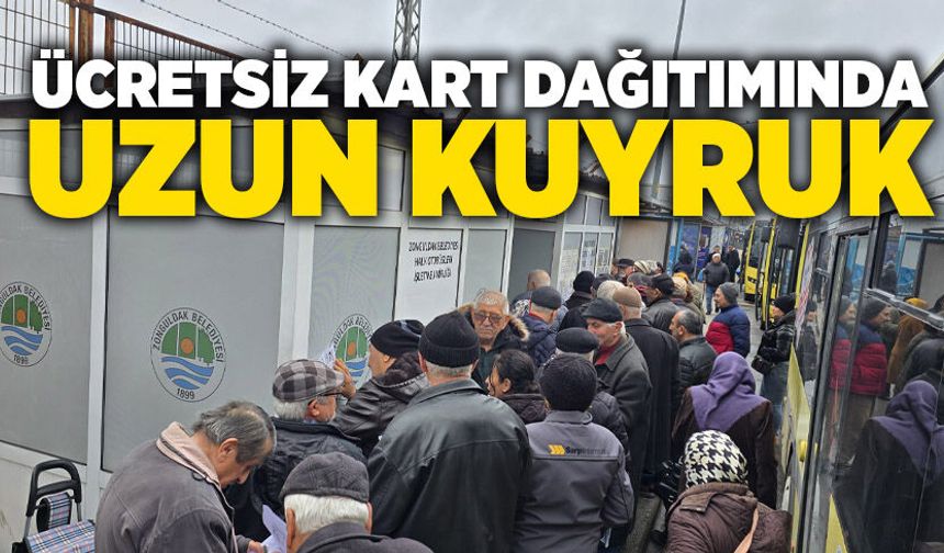 Ücretsiz kart dağıtımında uzun kuyruk