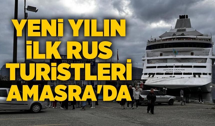 Yeni yılın ilk Rus turistleri Amasra'da