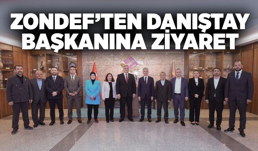 ZONDEF’ten Danıştay Başkanı Zeki Yiğit’e anlamlı ziyaret