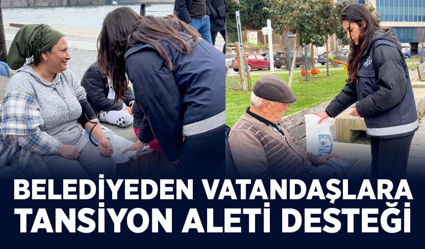 Zonguldak Belediyesi’nden vatandaşlara tansiyon aleti desteği