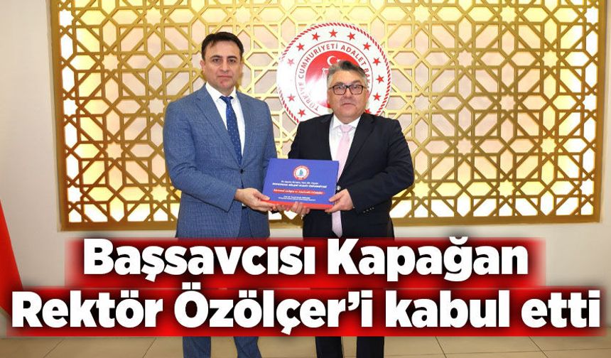 Zonguldak Cumhuriyet Başsavcısı Kapağan, Rektör Özölçer’i kabul etti