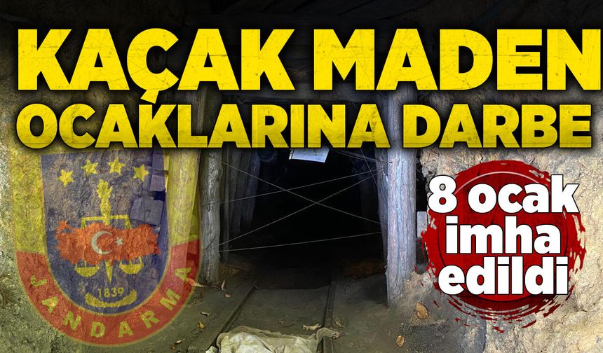 Zonguldak’ta 8 kaçak maden ocağı imha edildi
