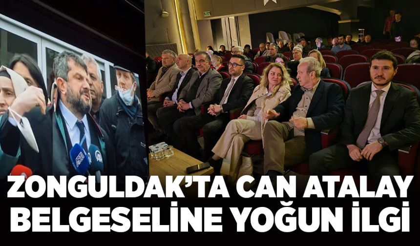 Zonguldak’ta Can Atalay Belgeseline yoğun İlgi