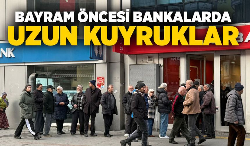 Zonguldak’ta emekliler ikramiye için kuyruğa girdi